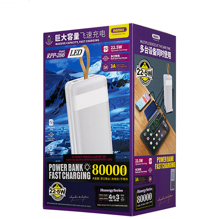 Внешние аккумуляторы на 80000mAh